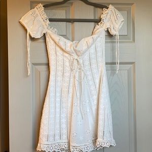 For Love and Lemons White Lace Dress